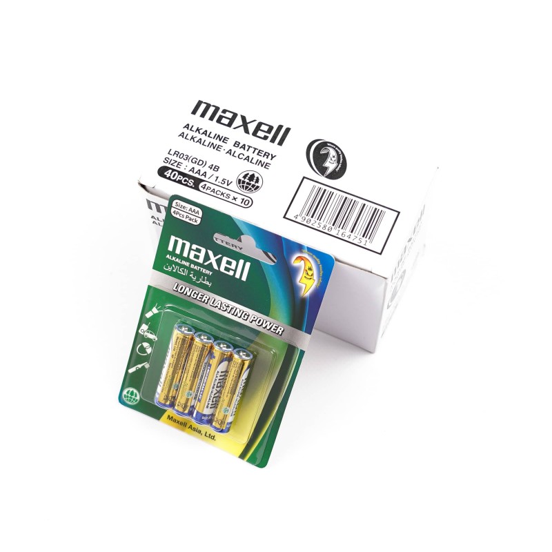 بطارية ريموت  ماكسل   ريموت  ALKALINELR03(GD)4B  AAA      (الطقم =4) MAKELL