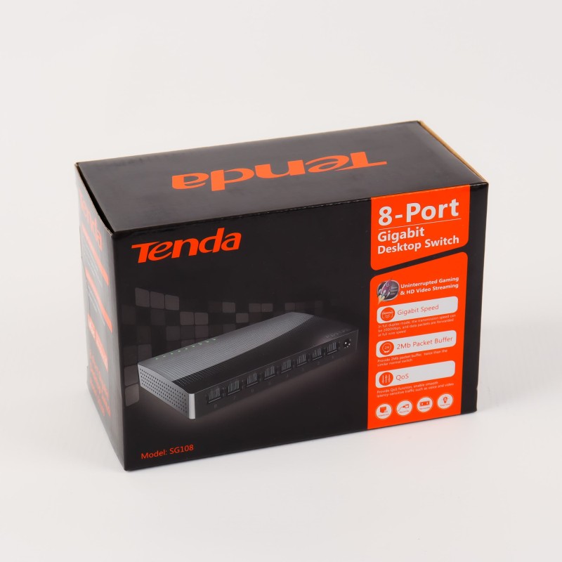 TENDA  SG108  8-PORT FAST   GIgabit ETHERNETDESKTOP  Switch
